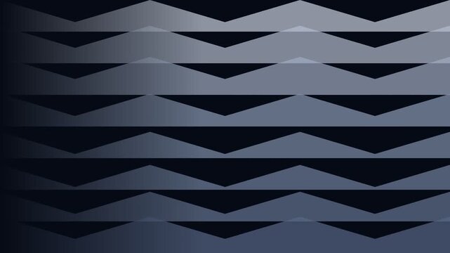 Slate zigzag bands on dark background, corporate dynamic motion loop