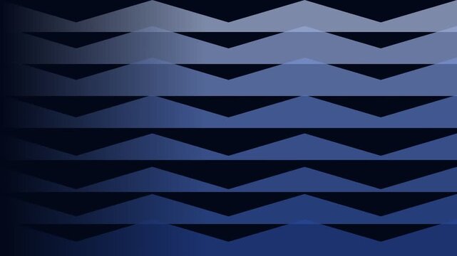 Navy zigzag bands on dark background, corporate dynamic motion loop