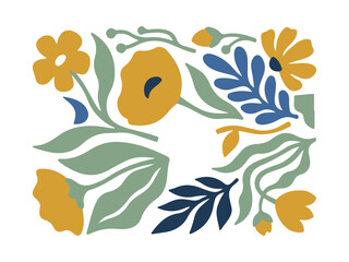 Obraz premium Colorful Floral Illustration