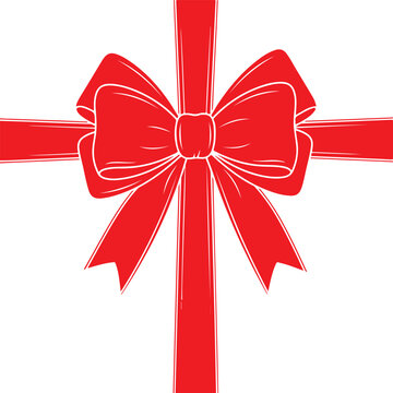 Bow icon. Ribbon bow icon. Celebration bow icon. Gift, present design elements. Bow on gift ribbon string vector icon. Minimalist bow ribbon icon, hand drawn doodle gift knot collection.