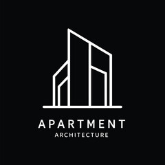 Naklejka premium Apartment Architecture Logo