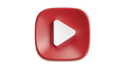 Red rounded square with white play button icon © Ari