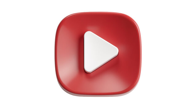 Red rounded square with white play button icon
