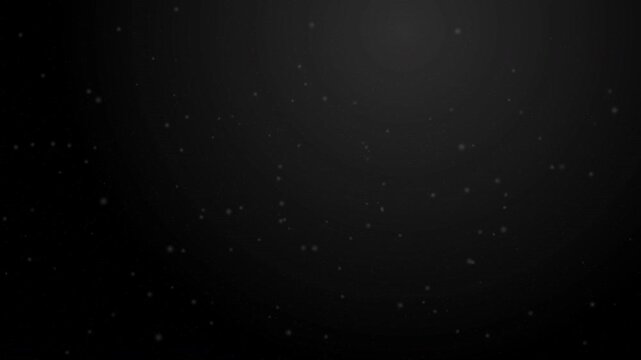 Seamless cinematic ambient dust overlay. Organic dust particles floating on black background cinematic atmospheric dark abstract overlay for film production or video editing projects.