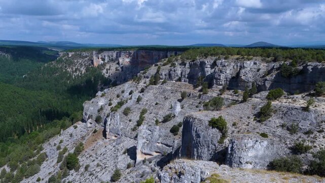 Landscapes in the Lobos River Canyon from Ucero, Burgo de Osma region, Soria, Castile and Leon, Spain, Europe