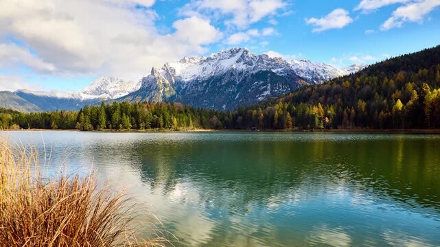 Lautersee timelapse of this amazing lake near Mittenwald in Bavaria, Germany