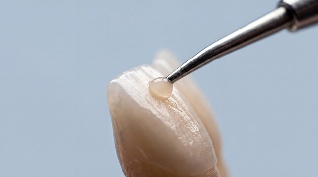 Precise Composite Resin Material Bead in Studio for Dental Bonding Procedures and Cosmetic Dentistry
