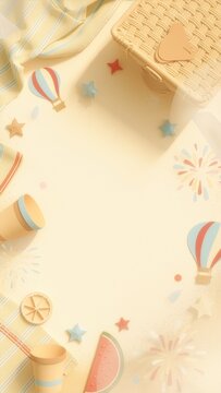 Juneteenth freedom celebration cut-paper illustration with sunrise, stars and joyful community in soft warm tones, copy space