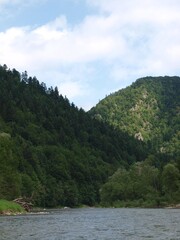 Fototapeta premium Scenic View of Czorsztyn and Niedzica in Pieniny Mountains