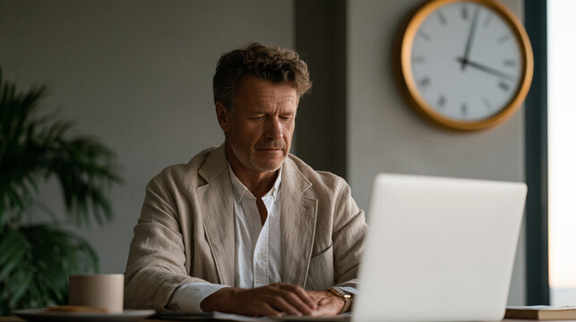 Office administrator in a corporate compliance training session reviews mandatory policy modules on a workstation, acknowledgment checkboxes and legal disclaimer text filling the