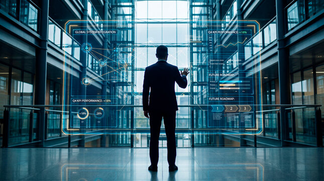 Corporate leader overseeing global system integration and KPI performance strategy
