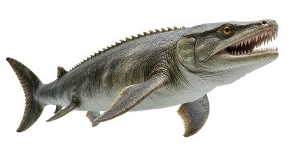 Mosasaurus ancient marine reptile with sharp teeth and scales © Sylas