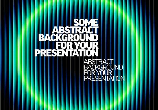 Abstract Neon Blue and Green Vertical Lines Presentation Background