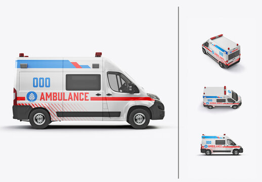 Ambulance Van Mockup
