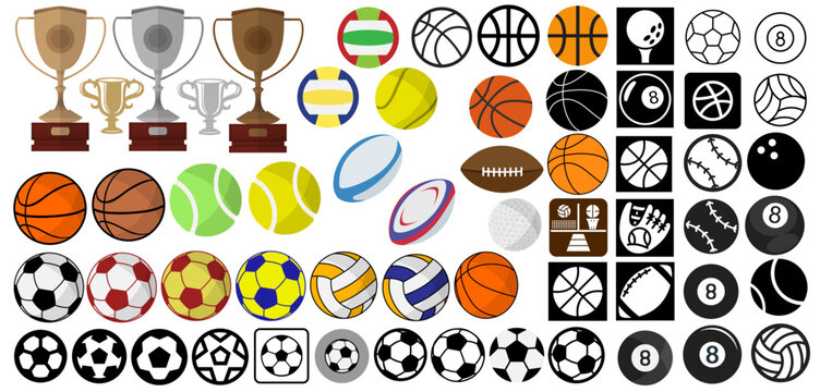 Soccer Balls, Trophys and Symbols