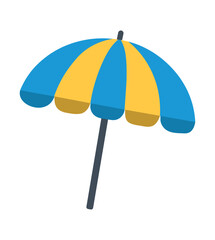 Obraz premium Striped beach umbrella