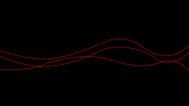 Curve wave line seamless pattern. Thin line wavy abstract vector background. Curve wave seamless pattern. Line art striped graphic template.4k motion graphics video ..