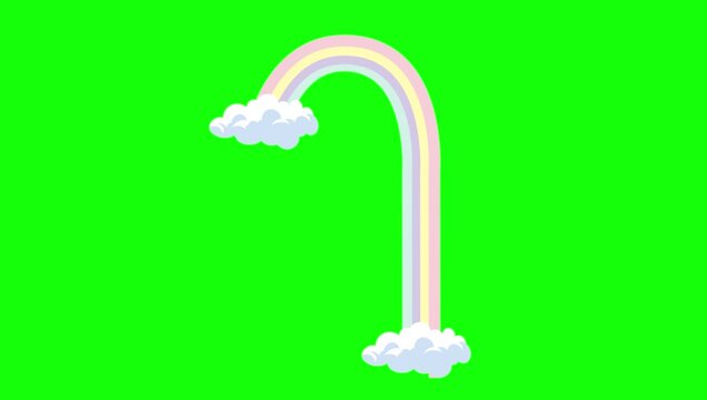 Clouds Flying with Sky - Chroma Key Green Screen Footage