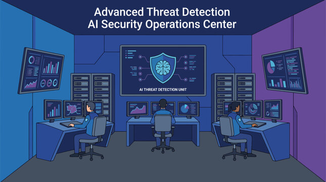Advanced Threat Detection AI Security Operations Center