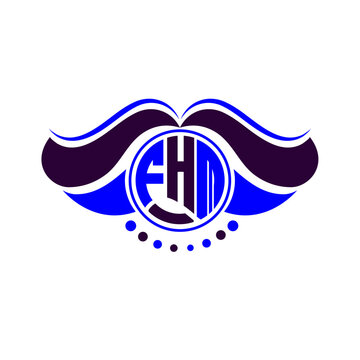 FHM letter logo creative design. FHM unique design