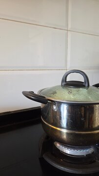 stainless steel pot