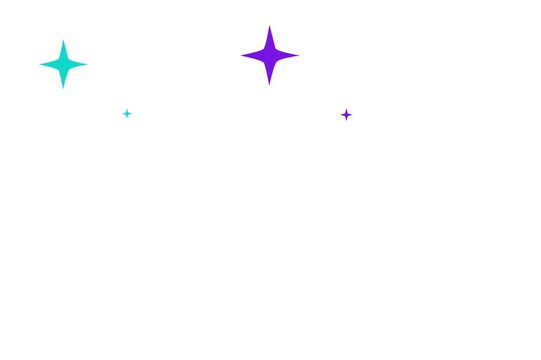 Clean vector illustration of minimalist confetti stars for festival card