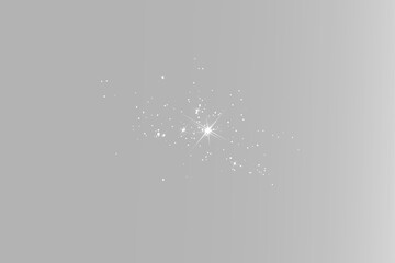 Bright glittering particle cloud with glowing sparkles and magical light effects © Alehandro