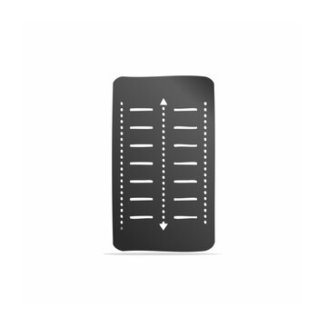 Black and white flat design computer keyboard