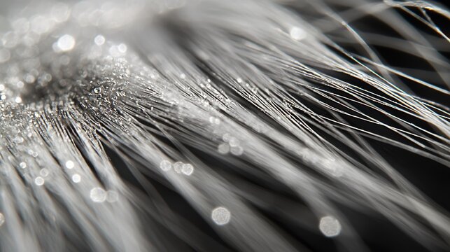 Artistic macro individual lash strands natural eyelash closeup water droplets professional lighting beauty detail organic texture hair composition