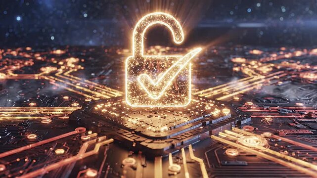 Spectral Lock Sparks Ignite Digital Security Visual.