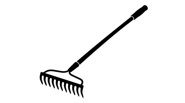 Garden Rake Tool for Yard Work.