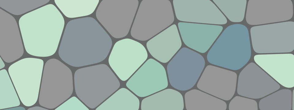 Voronoi Pattern Geometry, Mosaic Voronoi Geometry, Geometric Pebble Background. Abstract Stone Concept, Creative Wall Illustration Pattern Style.