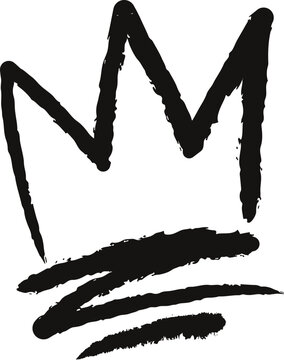 Crown Graffiti Mark Hand Drawn