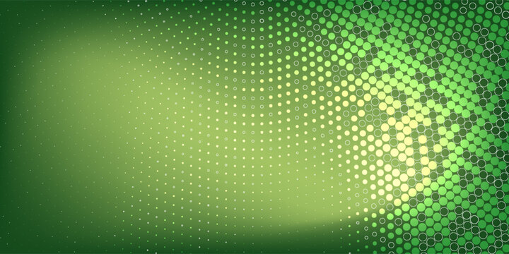 Abstract science fiction background with a twisted green wireframe mesh. Futuristic digital illustration featuring a smooth grid pattern and flowing wave lines.
