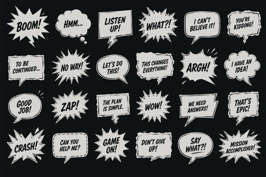 Speech Bubbles Elements Collection