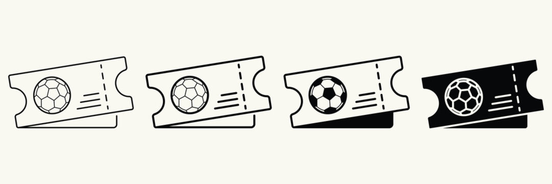 Football Ticket Elements Collection