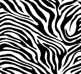 zebra animal skin seamless pattern, abstract stripes safari texture textie  © anwar
