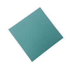 Fototapeta premium Turquoise square shape on black background isolated silhouette