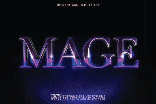 mage editable text effect