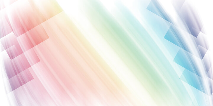 Colorful abstract background with rainbow motion blur and squares