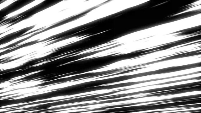 Ultra Fast Horizontal and Diagonal Speed Lines Loop Animation, Comic Book Action Burst Overlay, Abstract Black and White Motion Rays, Superhero Impact Frame Background, 4K Seamless Loop