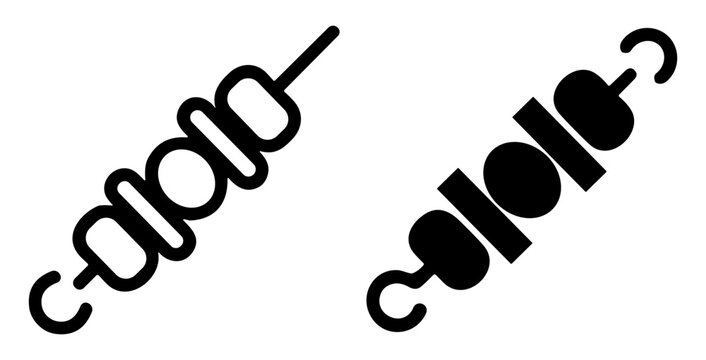 Set of black and white digital illustrations of office and creative workspace objects and setups on transparent background