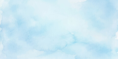 Obraz premium Abstract light blue watercolor wash with subtle texture and soft blending of tones, evoking a sense of calm and serenity.