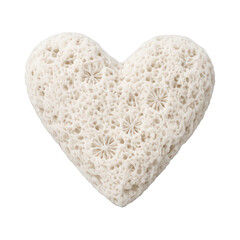 Fototapeta premium PNG Heart-shaped pumice stone texture