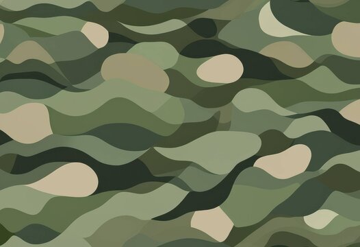 Classic camouflage texture based on green and khaki