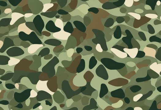 Classic camouflage texture based on green and khaki