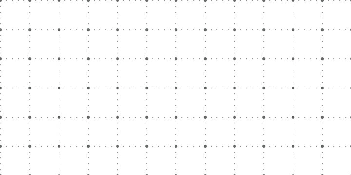 Minimalist gray dot grid pattern, seamless geometric square texture vector, clean technical drafting paper background for architectural design