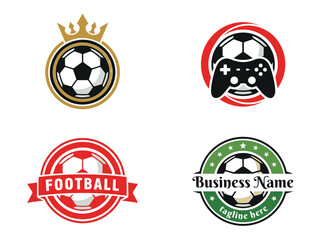 Soccer, football, game, esport logo templates, icons, labels © Zunair