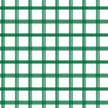 Green gingham seamless pattern vector, classic emerald checkered fabric texture, traditional picnic tablecloth grid background for textile design