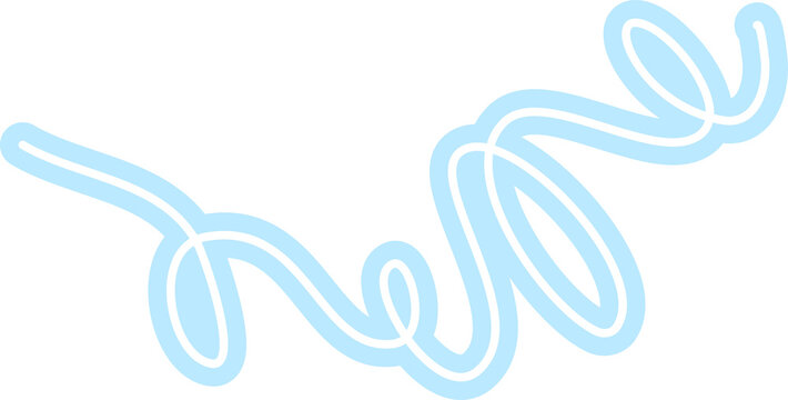 Fun colorful line doodle for children or party celebration design with basic shape